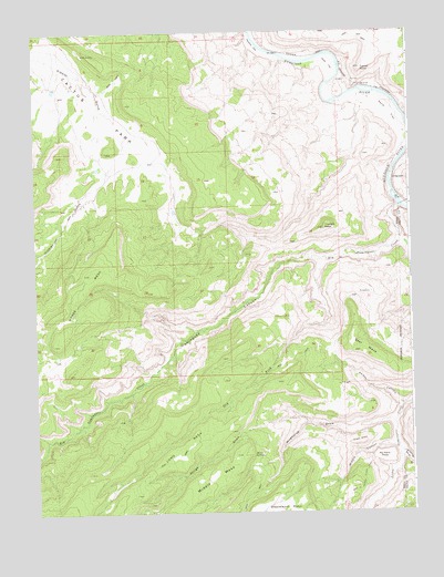 Triangle Mesa, CO USGS Topographic Map