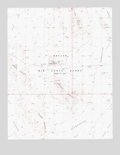 Triangle Mountain, NV USGS Topographic Map