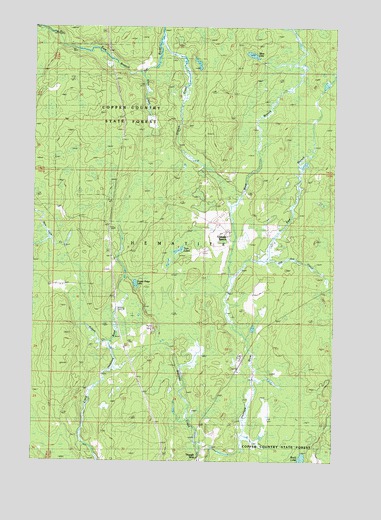 Triangle Ranch, MI USGS Topographic Map