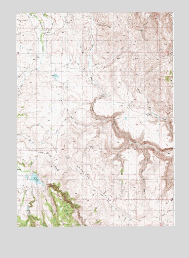 Triangle Reservoir, ID USGS Topographic Map