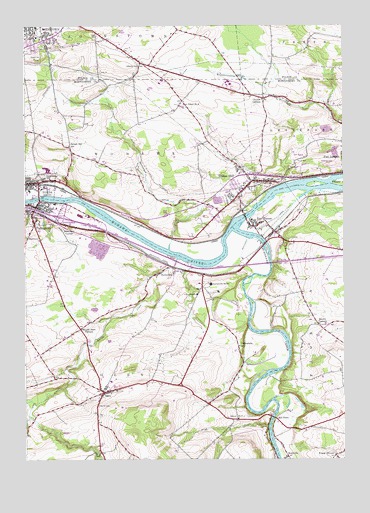 Tribes Hill, NY USGS Topographic Map