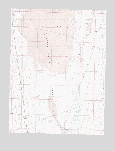Blue Wing Flat South, NV USGS Topographic Map