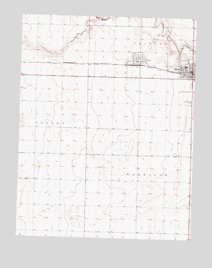 Tribune, KS USGS Topographic Map