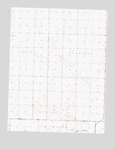 Tribune SE, KS USGS Topographic Map