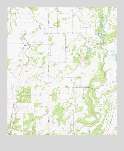 Trickham, TX USGS Topographic Map