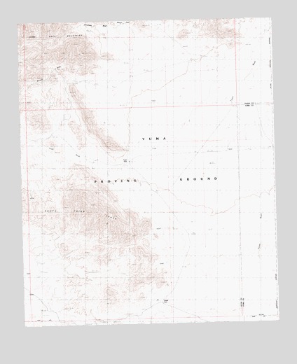 Trigo Pass, AZ USGS Topographic Map