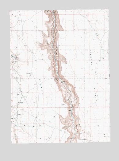 Triguero Lake, ID USGS Topographic Map