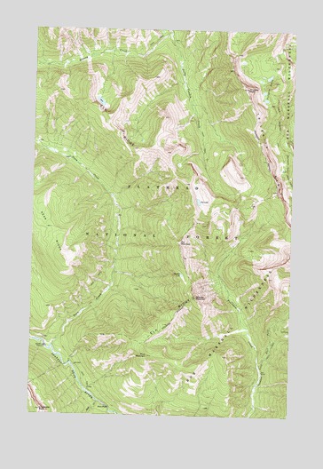 Trilobite Peak, MT USGS Topographic Map