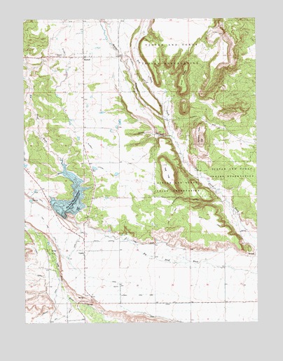 Bluebell, UT USGS Topographic Map