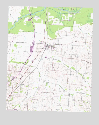 Trimble, TN USGS Topographic Map