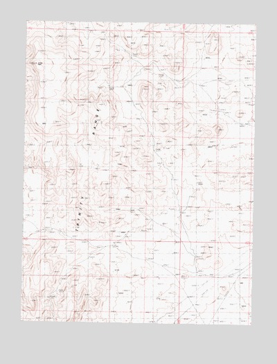 Trinity Peak, NV USGS Topographic Map