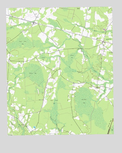 Trio, SC USGS Topographic Map
