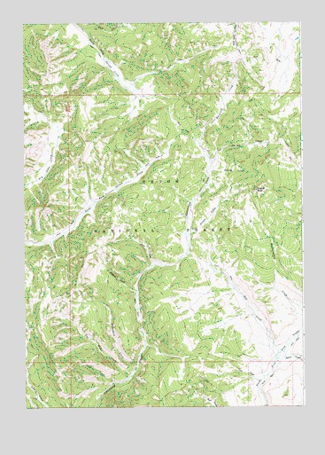 Tripod Peak, WY USGS Topographic Map