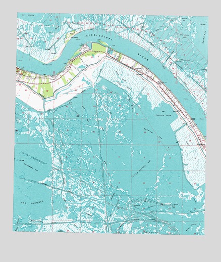 Triumph, LA USGS Topographic Map