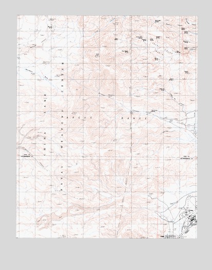 Trona West, CA USGS Topographic Map
