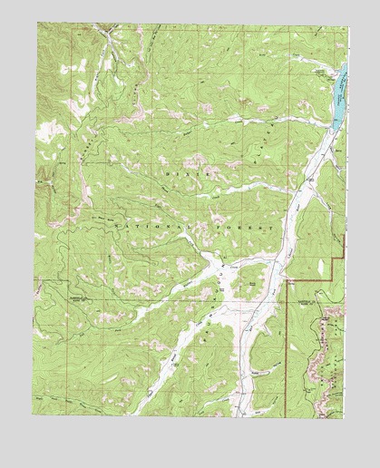 Tropic Reservoir, UT USGS Topographic Map