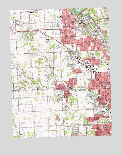 Trotwood, OH USGS Topographic Map
