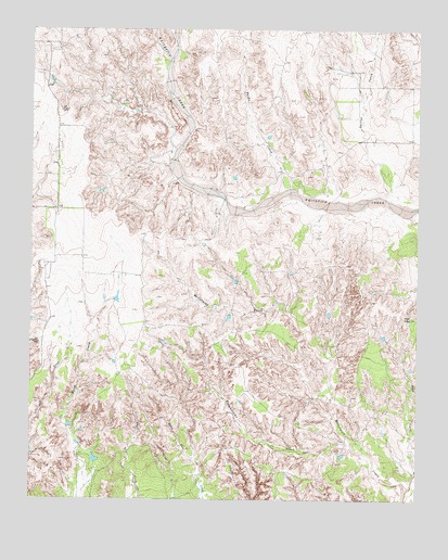 Troublesome Creek, TX USGS Topographic Map
