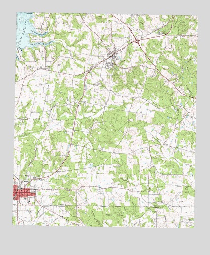 Troup East, TX USGS Topographic Map