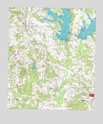 Troup West, TX USGS Topographic Map