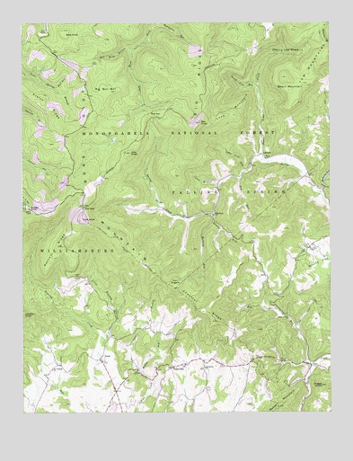 Trout, WV USGS Topographic Map