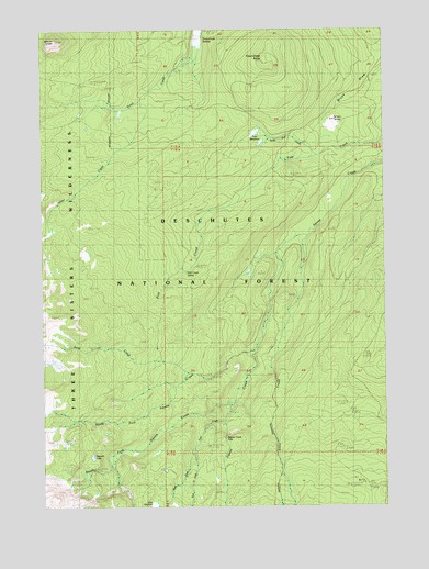 Trout Creek Butte, OR USGS Topographic Map