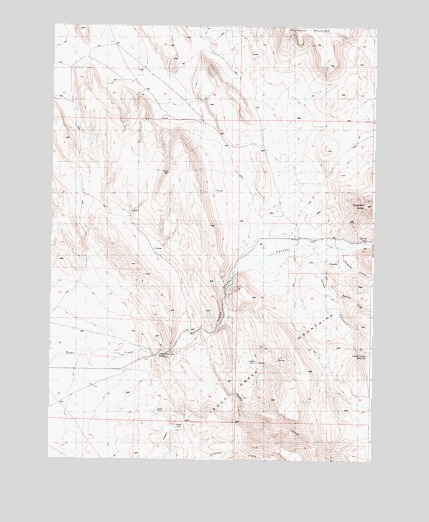 Trout Creek Canyon, OR USGS Topographic Map