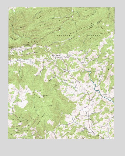 Trout Dale, VA USGS Topographic Map