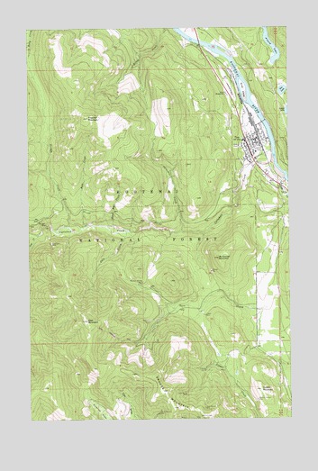 Troy, MT USGS Topographic Map