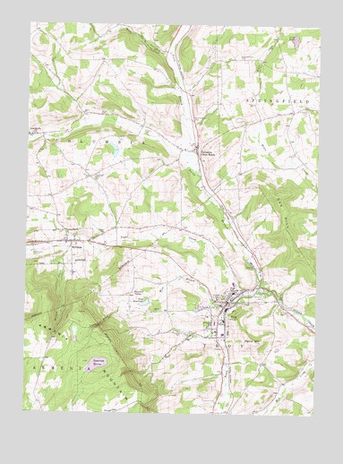 Troy, PA USGS Topographic Map