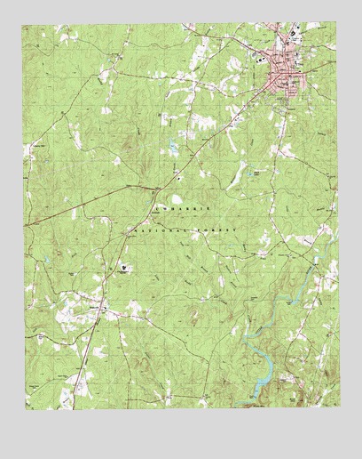 Troy, NC USGS Topographic Map