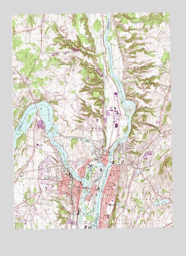 Troy North, NY USGS Topographic Map