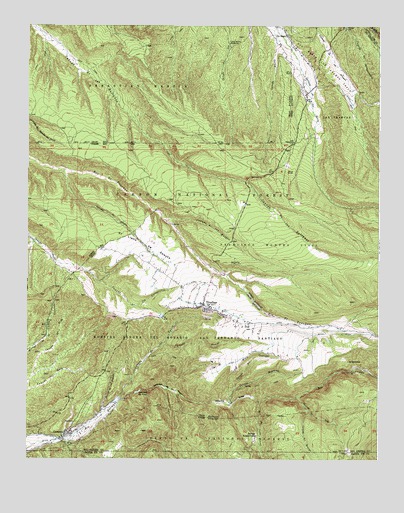 Truchas, NM USGS Topographic Map