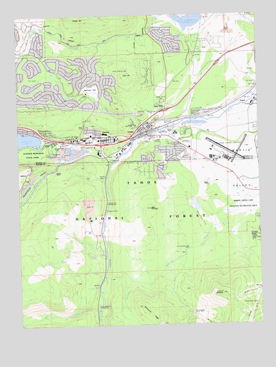 Truckee, CA USGS Topographic Map