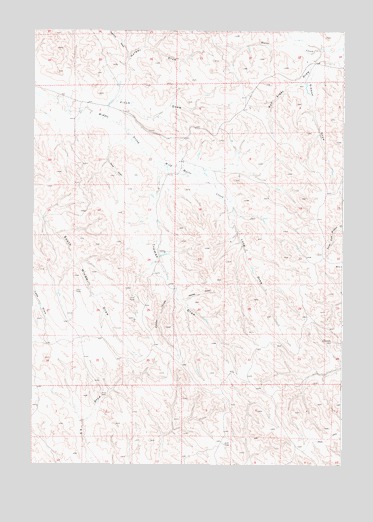 Truman Draw, WY USGS Topographic Map