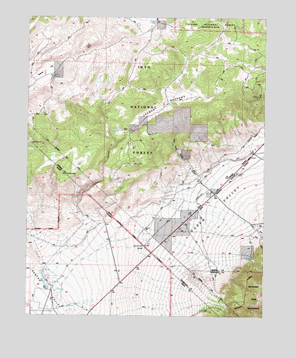Truman Meadows, NV USGS Topographic Map