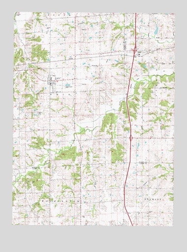 Truro, IA USGS Topographic Map