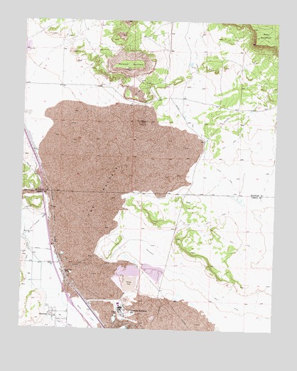 Bluewater, NM USGS Topographic Map