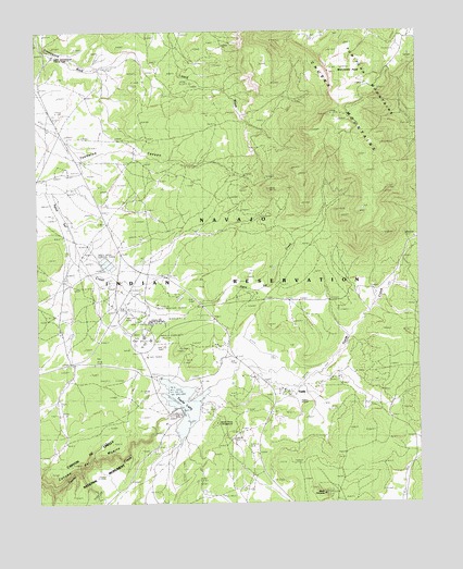 Tsaile, AZ USGS Topographic Map