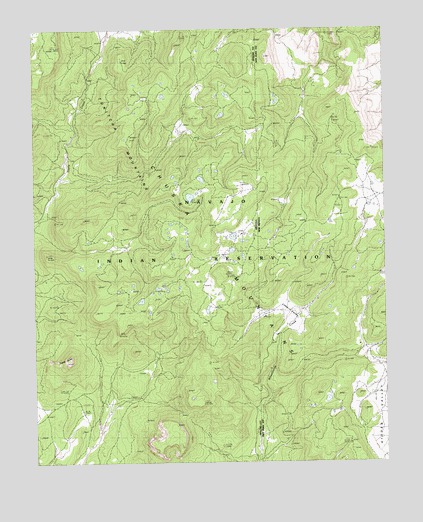 Tsaile Butte, AZ USGS Topographic Map
