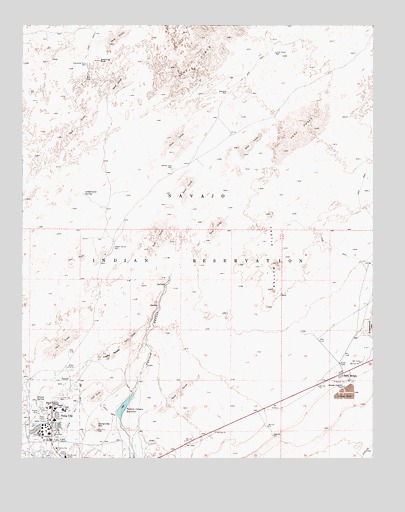 Tuba City, AZ USGS Topographic Map