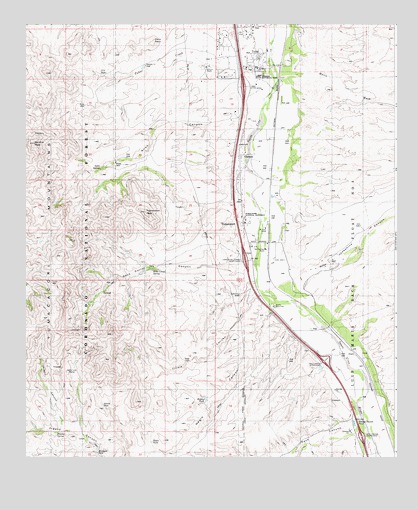 Tubac, AZ USGS Topographic Map