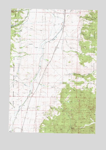 Tucker Creek, MT USGS Topographic Map