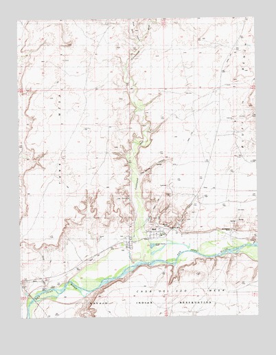 Bluff, UT USGS Topographic Map