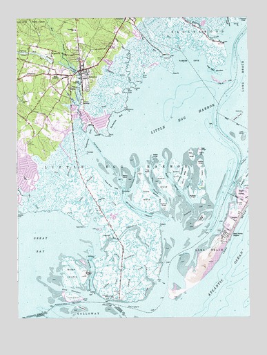 Tuckerton, NJ USGS Topographic Map