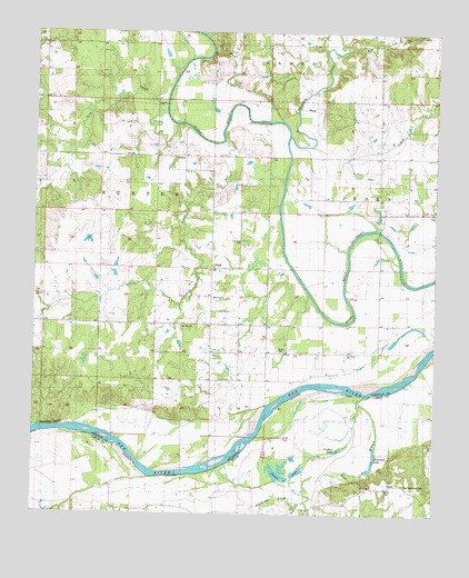 Bluff, OK USGS Topographic Map