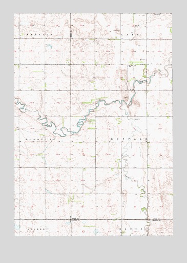 Tulare NW, SD USGS Topographic Map