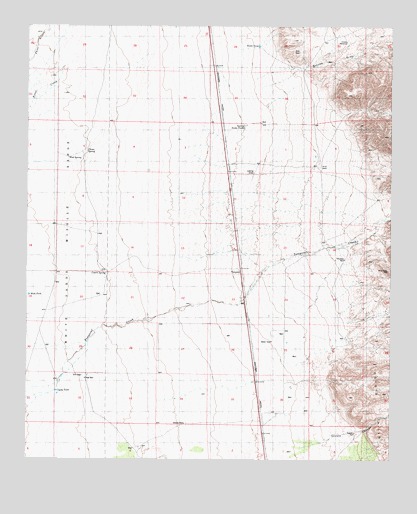 Tularosa NE, NM USGS Topographic Map