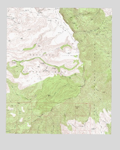 Tule Mesa, AZ USGS Topographic Map