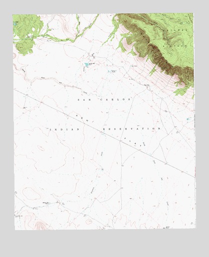 Tule Tubs, AZ USGS Topographic Map